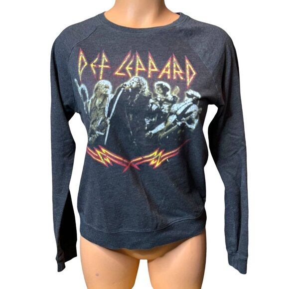 Def Leppard Graphic Womens Crewneck Sweatshirt - Picture 3 of 6